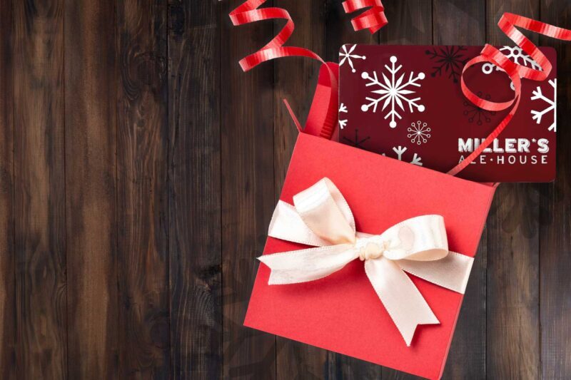 Miller's Ale House Holiday Gift Card Offer. Buy $50, Get $10.