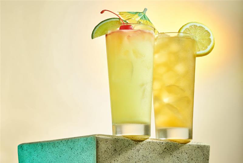 a riki tiki and Peach Bourbon Lemonade